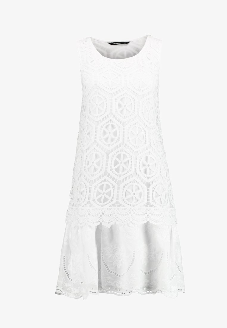 Desigual Day dress - white - (Pre-owned) - Zalando.ie Desigual Day dress - white - (Pre-owned) - Zalando.ie