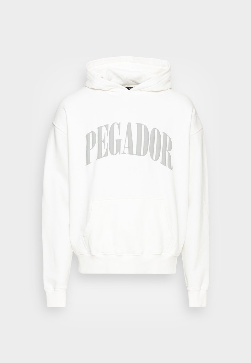 Pegador CALI OVERSIZED HOODIE UNISEX - Kapuzenpullover - washed bright white/heather  grey/weiß - Zalando.at