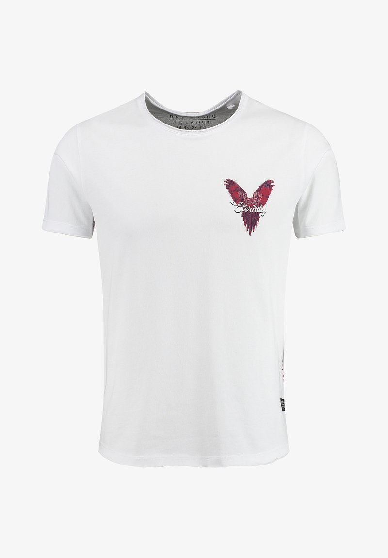 Key Largo MT ETERNITY ROUND - T-Shirt print - white
