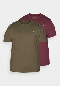 Unausgewählt, bordeaux/khaki