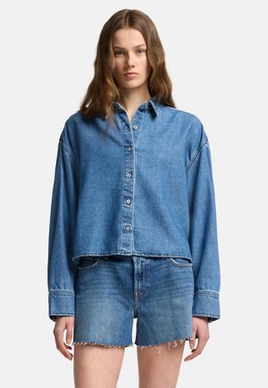 CROPPED  - Camicia - mid blue