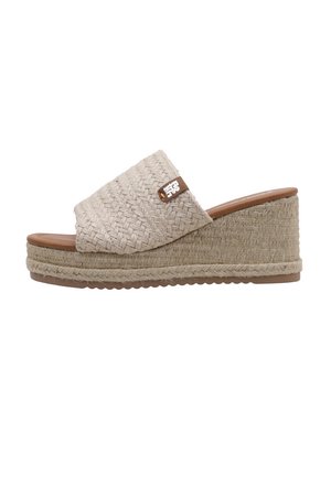 Sandalias de cuña - beige