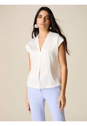 BIMATERICA SCOLLO A V - Bluse - bianco