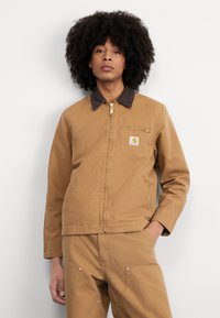 Carhartt WIP - DETROIT JACKET - Lehká bunda - hamilton brown/tobacco rinsed Miniatura obrázku 1