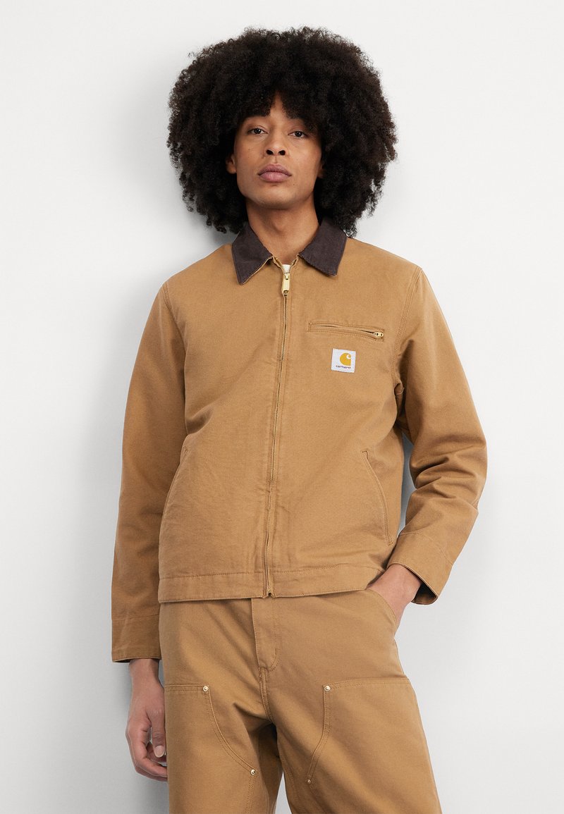 Carhartt WIP DETROIT JACKET - Poletna jakna - hamilton brown/tobacco rinsed