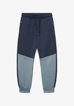 Terranova, PANTALONI TUTA JOGGER CON ZIP E COULISSE - Pantaloni sportivi - blu