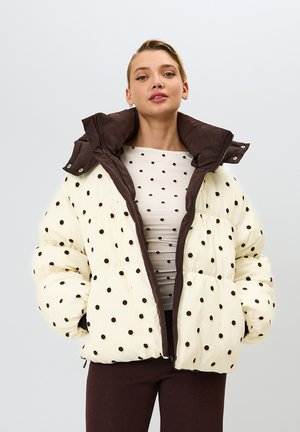 NICKY PUFFER - Zimná bunda - truffle polkadots