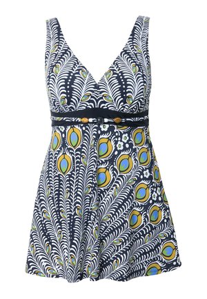 Ulla Popken, PEACOCK PRINT - Maillot de bain - black