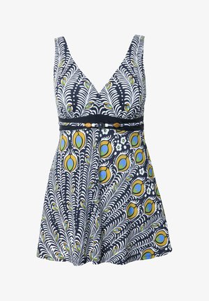 Ulla Popken, PEACOCK PRINT - Maillot de bain - black