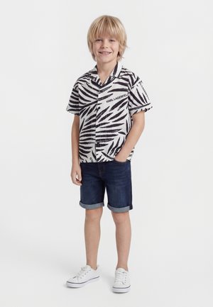 KARL LAGERFELD KIDS UNISEX - Skjortebluse - white/black
