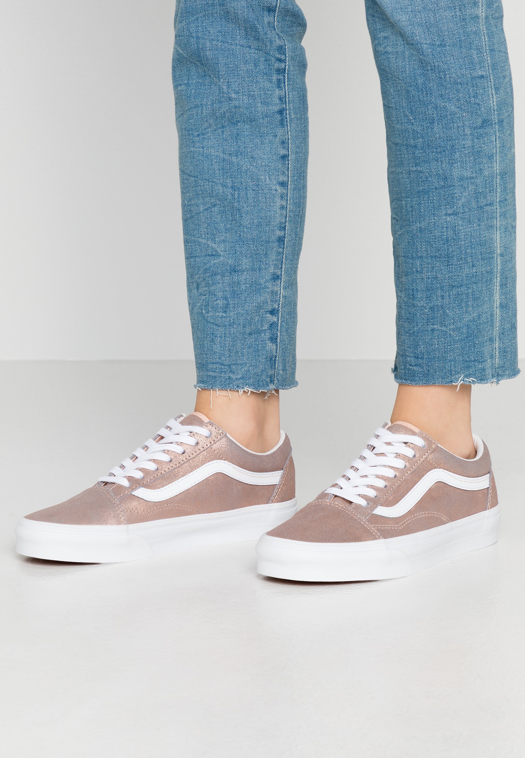 vans old skool femme rose gold