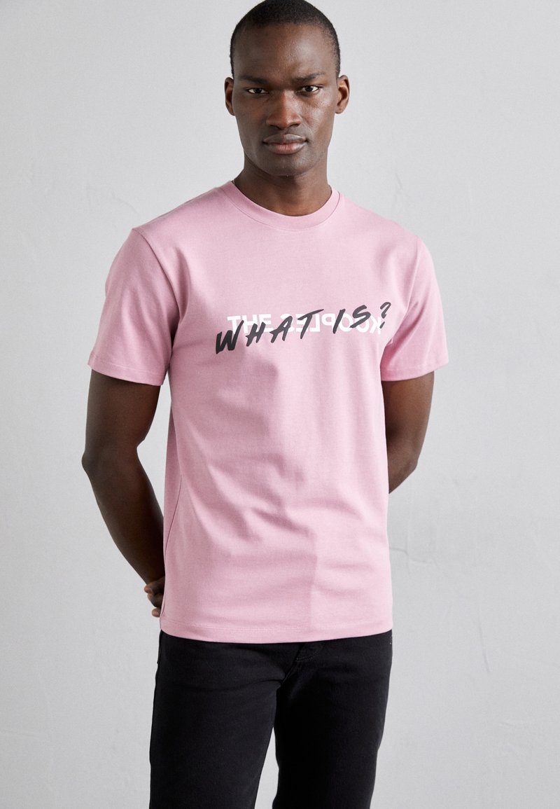 The Kooples MC - Marškinėliai su spaudiniu - pink wood