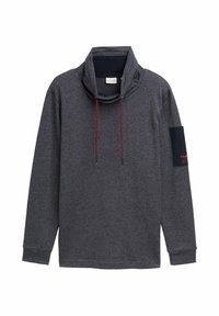 SNOOD - Longsleeve - navy grey grindle structure