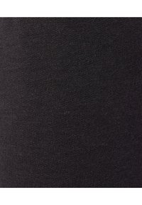 Tessuto nero con una texture liscia e un motivo a maglia uniforme, adatto a diverse applicazioni per abbigliamento. Senza elementi hardware o accenti particolari.