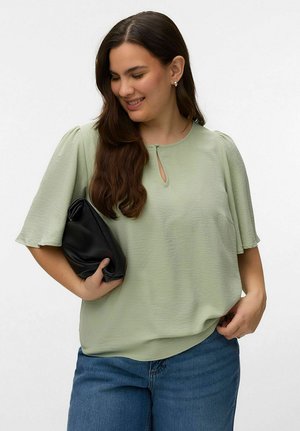 Vero Moda Curve BLOUSE - Bluse - desert sage
