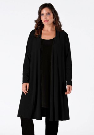LONG FIT - Strickjacke - black