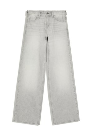Bershka, LOW-RISE STRAIGHT-LEG - JEANS - Jeans Straight Leg - grey