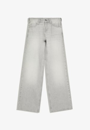 Bershka, LOW-RISE STRAIGHT-LEG - JEANS - Jeans a sigaretta - grey