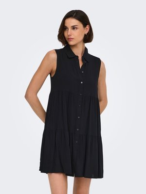 ONLY HEMDBLUSENKLEID ONLTHEA KURZES KLEID - Robe chemise - black