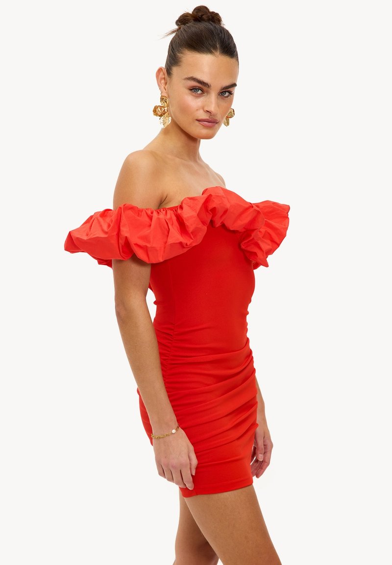 loavies red dress Red dress with stripes