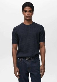 Mango - Basic T-shirt - night blue Thumbnail Image 1