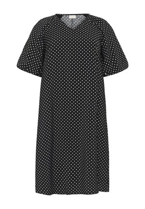 Kaffe Curve Dnevna obleka - black chalk dot