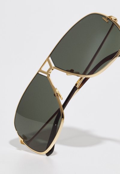 Tom Ford STAVROS UNISEX - Slnečné okuliare - gold-coloured/green