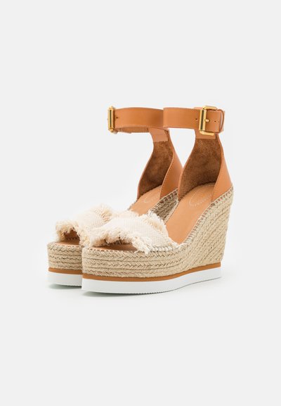 See by Chloé GLYN - Ψηλοτάκουνα πέδιλα - natural