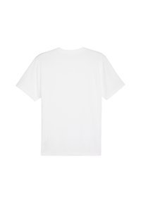 Witte T-shirt met korte mouwen, gemaakt van zacht materiaal, met een ronde hals, rechte snit en zonder zichtbare labels of logo's.