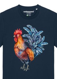 watapparel GRIMMIGER GOCKEL - T-Shirt print - french navy