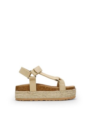 Sandalias de cuña - beige