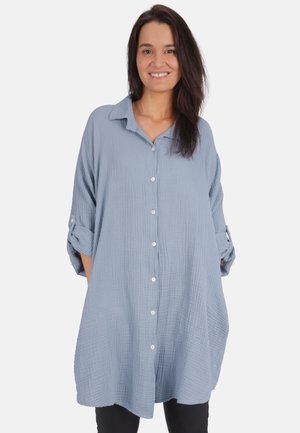 JESSY MUSSELIN OVERSIZED - Hemdbluse - taubengrau