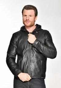 Maze - KAPUZE ESTERO - Leather jacket - black Thumbnail Image 1