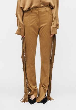 FRINGE SPAT - Pantalon classique - camel