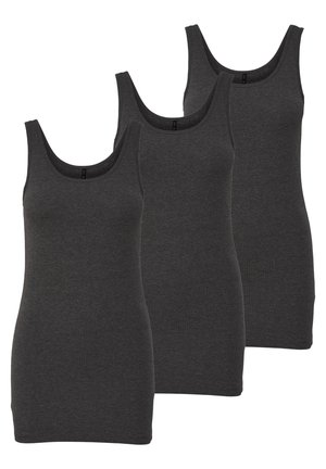 3 PACK - Débardeur - grau (dark grey)