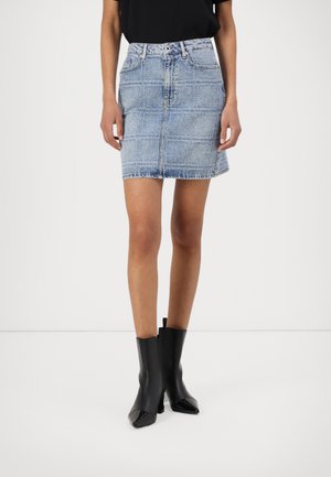 PATCHWORK SKIRT - Jeansskjørt - blue denim