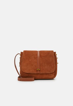 LEATHER - Skulderveske - cognac