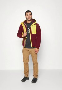 Norrøna /29 COTTON VIKING T-SHIRT - Marškinėliai su spaudiniu - caviar/snowdrop