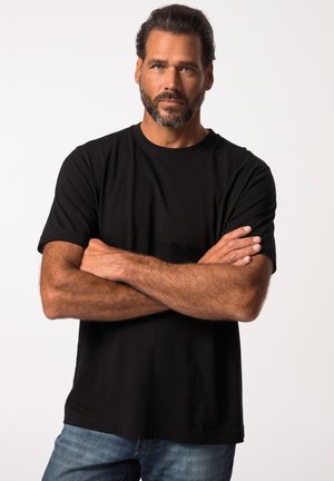 JP1880, RUNDHALSAUSSCHNITT - T-Shirt basic - black