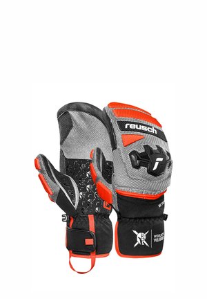 Fäustling - blck silver fluo red
