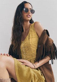 Next EMBROIDERY CORSET WAIST - Trikoomekko - ochre yellow