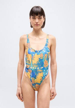 EL BESO ONE PIECE SWIMSUIT - Maillot de bain - blue/yellow