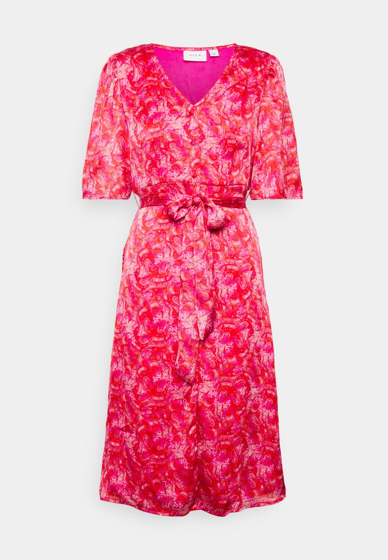 Vila Petite Blousejurk donkerroze Vila Petite Blousejurk donkerroze