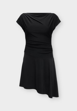 Forever New, BEA ASYM HEM MINI DRESS - Φόρεμα από ζέρσεϊ - black
