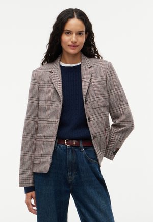 Tommy Hilfiger, REGULAR FIT WOOL BLEND CHECK BLAZER - Блейзър - red