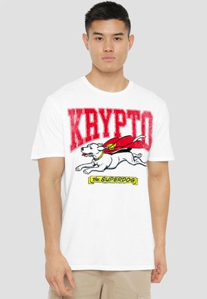 KRYPTO THE SUPERDOG - Print T-shirt - white