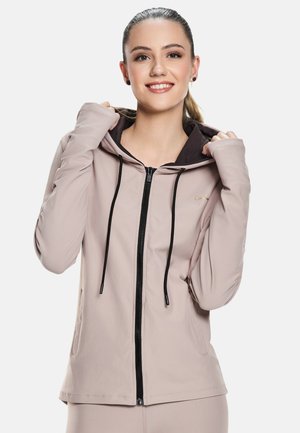 FUNCTIONAL COMFORT - Sweatjacke - cappuccino espresso