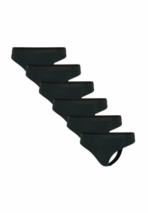 STRINGS 6ER PACK - ACTIVE ESSENTIAL STRETCH, LOGO, UNI  - Tanga - schwarz