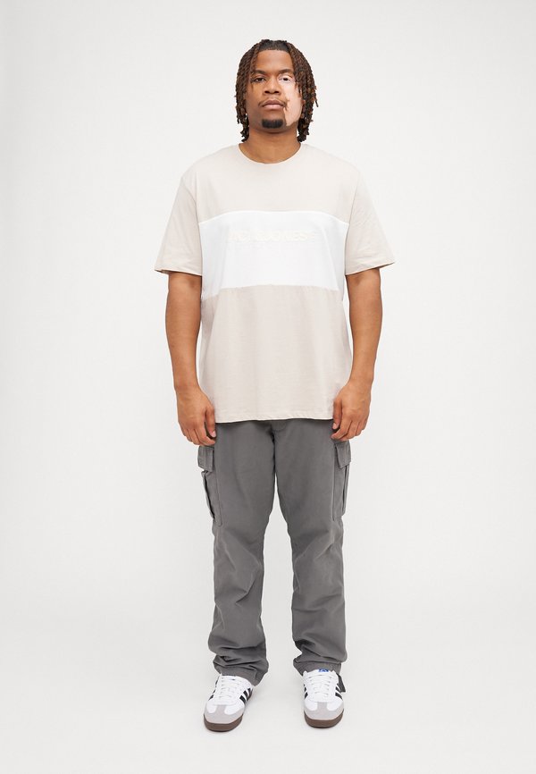 JJELEGACY BLOCKING TEE O NECK - Print T-shirt - moonbeam3