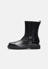 Zign Studio LEATHER - Kaubojiški / motociklininko stiliaus batai - black